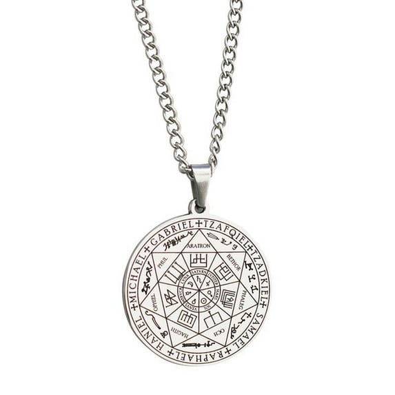 RuiJiao Tricolor 31MM Round Alloy Necklace - Sparkling Star of David Pendant, Fashionable and Elegant Jewelry Gift for Women, Ideal for Any Occasion