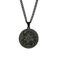 thumbnail image 1 of RuiJiao Tricolor 31MM Round Alloy Necklace - Sparkling Star of Pendant, Fashionable and Elegant Jewelry Gift for Women, Ideal for Any Occasion, 1 of 5