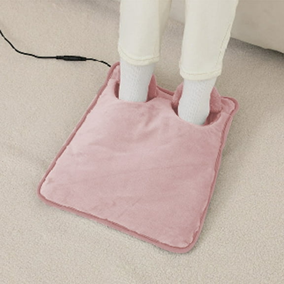 RuiJiao USB Charging Foot Warmer with 5-Speed Temperature Control, Automatic Power-Off, Washable Ultra Soft Fabric for Office and Home Use