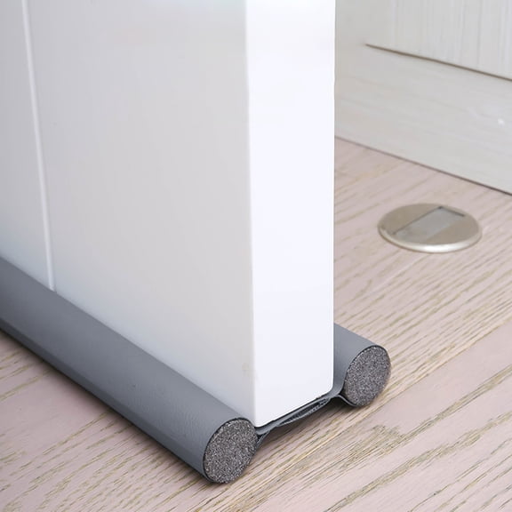 RuiJiao Under Door Draft Guard Stopper, Flexible Weather Strip Seal for Wind Rain Insulation, Black/White/Brown/Gray Plastic Door Bottom Sealer