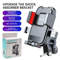 RuiJiao Universal Motorcycle & Bicycle Phone Mount - Adjustable, Anti-Vibration, Waterproof Holder for Navigation, Perfect for Delivery Riders and Outdoor Enthusiasts