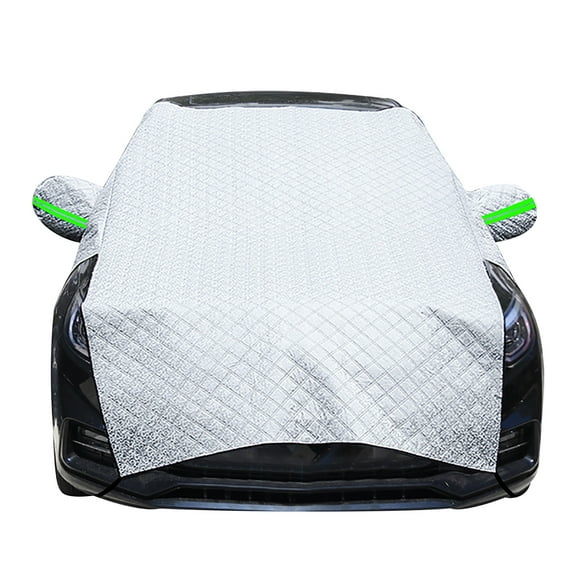 RuiJiao Universal Winter Car Cover - Snow and Windproof Protection with Reflective Strips - Ideal for Keeping Your Vehicle Safe and Dry During Winter Months