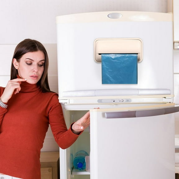 RuiJiao Wall-Mounted Grocery Bag Dispenser and Storage Organizer for Plastic Bags, Space-Saving Design for Kitchen or Bathroom