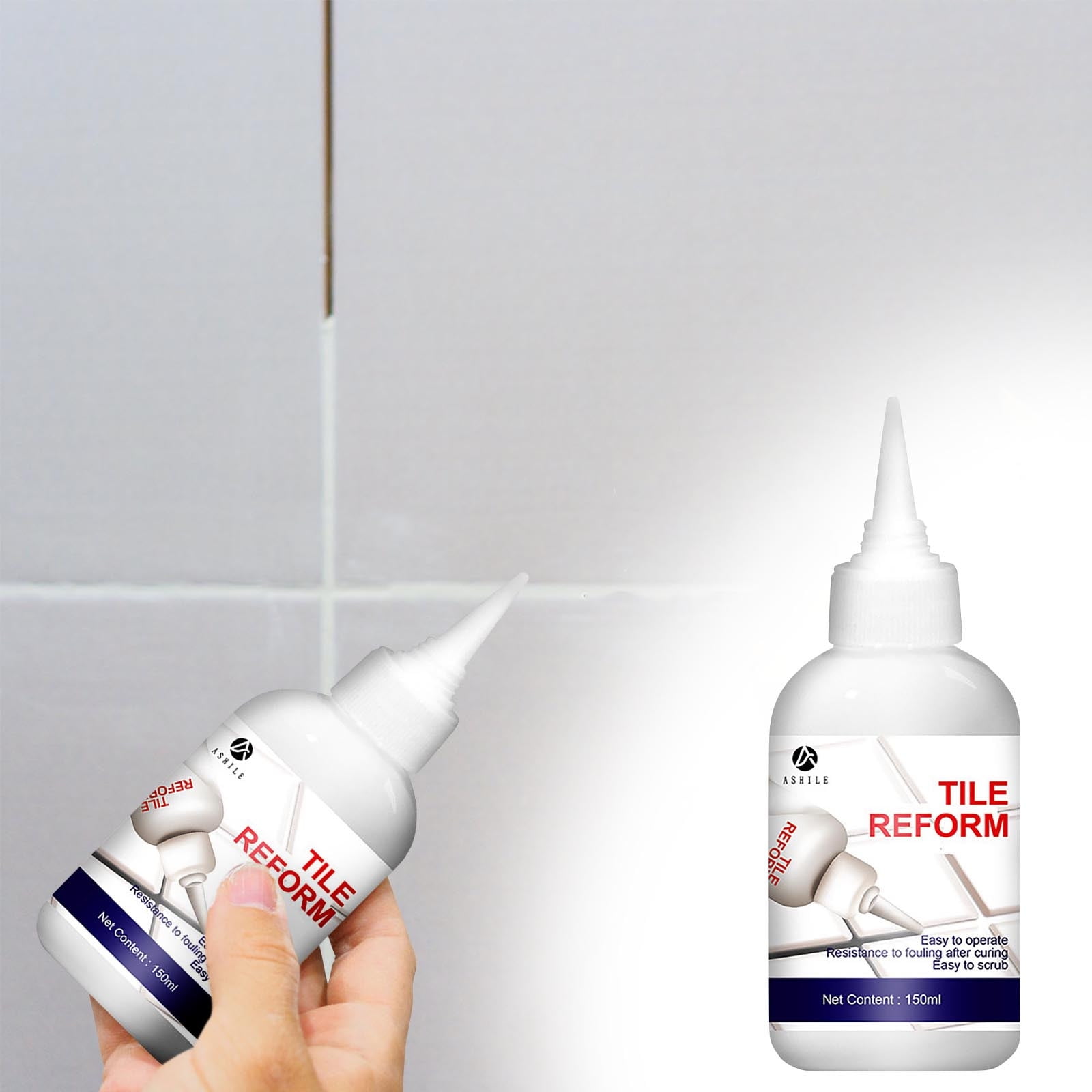 RuiJiao Water-Based Bathroom Floor & Tile Repair Pen - White ...