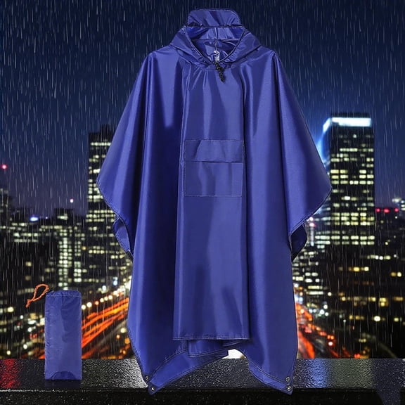 RuiJiao Waterproof Cape Raincoat for Women, Quick-Dry Odor-Resistant Multi-Functional Outdoor Wear (Summer/Spring/Winter), Polyester Long Sleeve Raincoat for Party,Casual,Sport, Asian Size