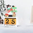 thumbnail image 1 of RuiJiao Wooden Countdown Calendar - Mini Desktop Ornaments, Reusable, Handcrafted, Perfect for Holiday Decor & Kids' Countdown Fun, 1 of 3