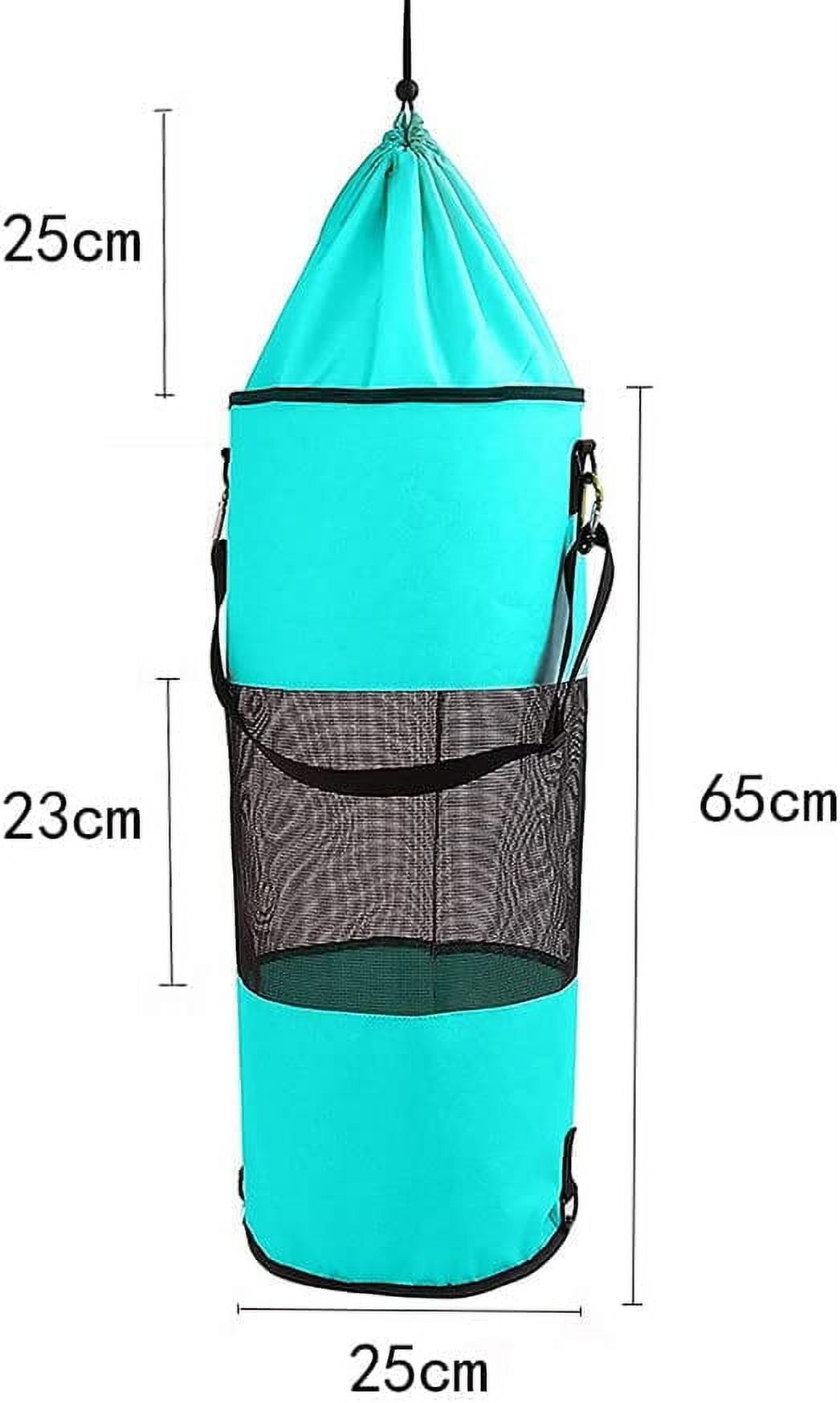 RuiKePortable Outdoor Mesh Trash Bag Washable Leakproof Garbage Bags