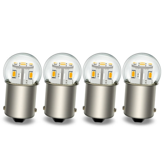 Ruiandsion 1156 LED Bulb 12V Warm White BA15S P21W 7506 LED Bulb Replacement for Backup Reverse Turn Signal Tail Lights,4 PCS