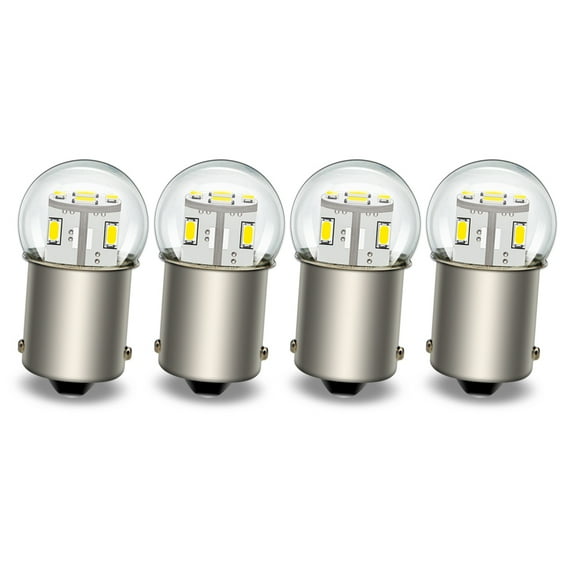 Ruiandsion 1156 LED Bulb 6V White BA15S P21W 7506 LED Bulb Replacement for Backup Reverse Turn Signal Tail Lights,4 PCS