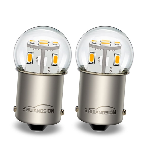 Ruiandsion 1156 BA15S LED Bulb 48V DC, 360LM Cool White 6000K for Marine RV Truck Turn Signal Brake Light, 2-Pack