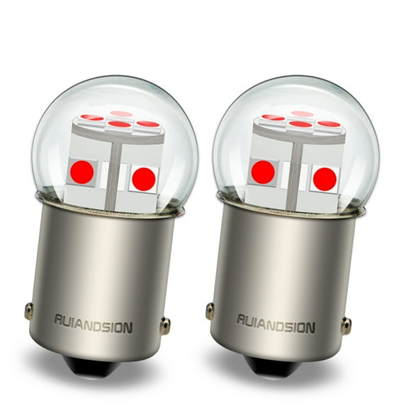 Ruiandsion 1156 LED Car Turn Signal Light Bulb Replacement for Reverse Tail Lights 6-30V Red 2pcs