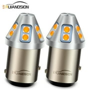 Ruiandsion 1157 BAY15D LED Bulbs Yellow Car Light Bulb Super Bright Hi/Low Beam 7528 2357 LED Bulb Replacement for Back up Reverse Lights (Pack of 2)