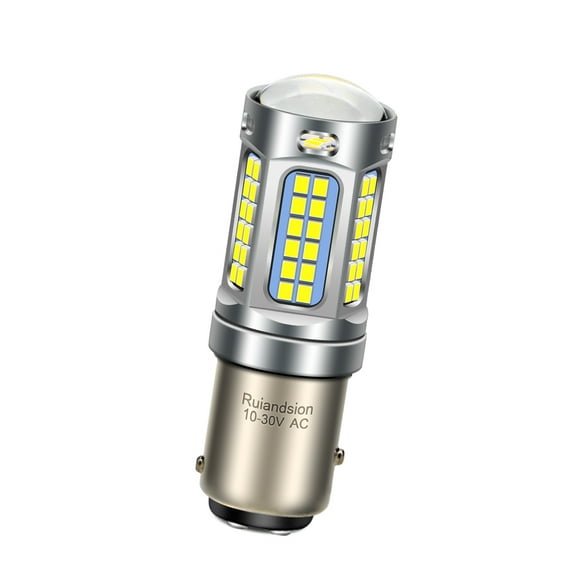 Ruiandsion 1157 LED Car Turn Signal Bulb Brake Light Hi/Lo Beam AC 10-30V White 1pc