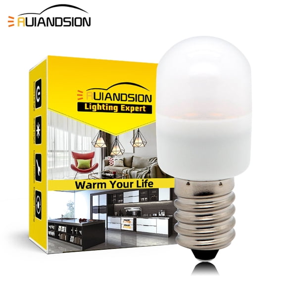 Ruiandsion E14 Base LED Bulb,AC 120V 2W(20W Halogen) 200LM 3000K Warm White No Flicker for Accent & Mood Lighting,1-Pack