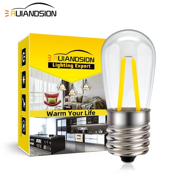 Ruiandsion Microwave LED Bulb E17 Base,110V 1.5W 200LM 6000K White,Safe for Oven and Microwave Use,Pear Bulb,pack-1