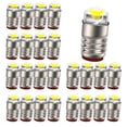 thumbnail image 1 of Ruiandsion 25-Pack E5 E5.5 COB Mini LED Bulb, 6V 0.01W 80LM 6000K Daylight for Model Train Lighting Railway Hobby DIY Scenery Replacement Lamp Indicator, 1 of 9