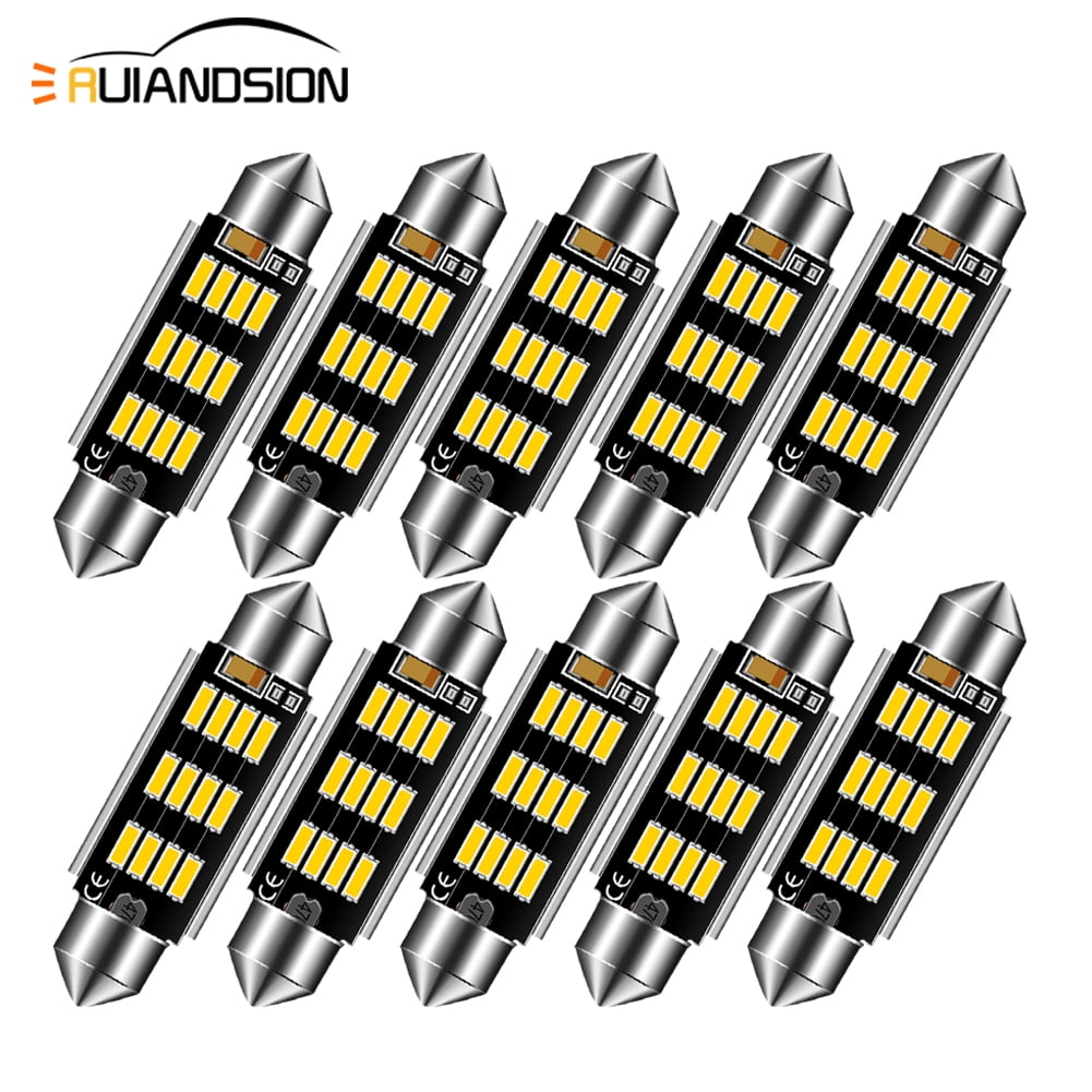 Ruiandsion 41MM/42MM 2112 578 2122 LED Lights Bulbs, 4300K Warm White