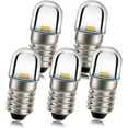 thumbnail image 1 of Ruiandsion 5pcs E10 Base Socket LED Bulb Replace Torch Flashlight Bulbs 6V Warm White Non-Polarity, 1 of 1