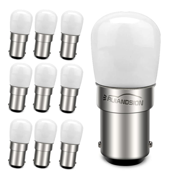 Ruiandsion BA15D B15 LED Light Bulb White 300 Lumen 85-265V Waterproof Insect Proof for Courtyard Home Vessel (pack of 10)