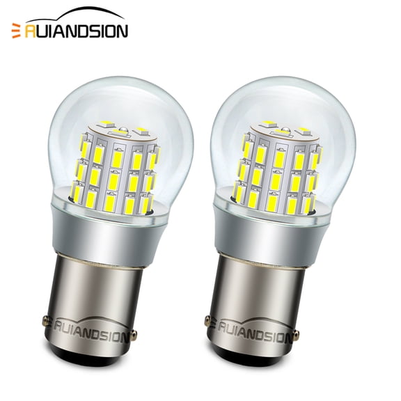 Ruiandsion BA15D LED Light Bulb Double Contact Bayonet Base LED Corn Bulb Replacement for 1956 221 Sewing Machine Lamp (2PACK, White)