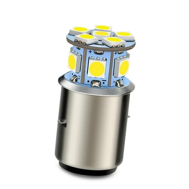 Ruiandsion BA20D LED Motorcycle Headlight Bulb DRL Lamp High Low Beam AC/DC 6-30V White 1pc