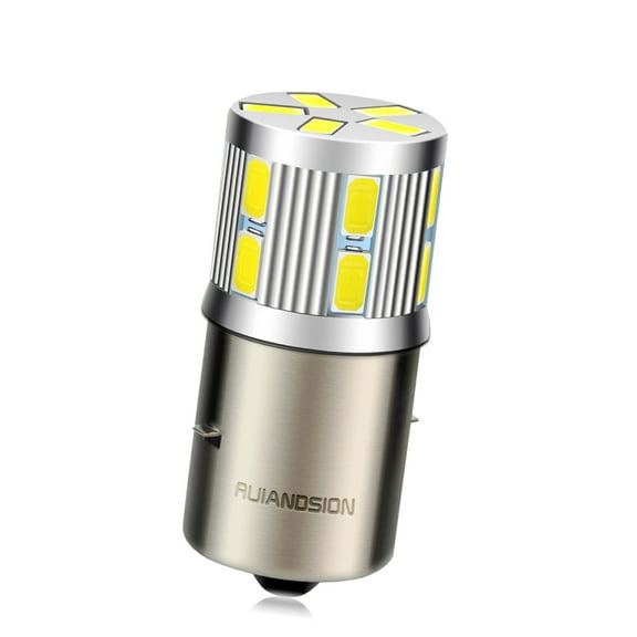 Ruiandsion BA20S LED Motorcycle Headlight Bulb 6-30V 450Lumen Daytime Running Light White 1pc
