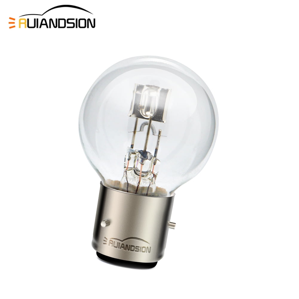 Ruiandsion H6M 12V 38W Halogen Headlight Bulbs Replacement Bulb For Motorcycle Scooter Moped Warm White 2pcs