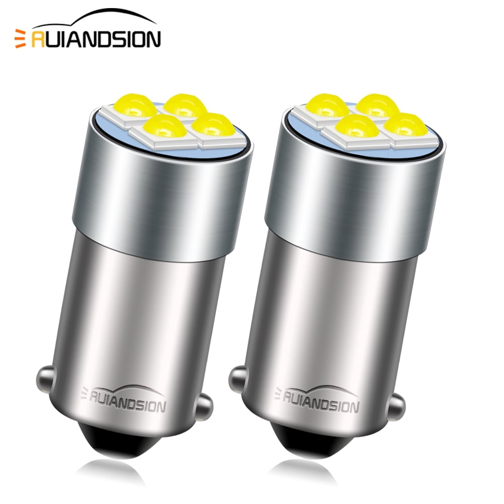 Ruiandsion BA9S LED Bulb 10-60V White LED Interior Dome Map Lights for Car Motorcycle Trucks,2pcs