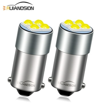 Ruiandsion BA9S LED Bulb 10-60V White LED Interior Dome Map Lights for Car Motorcycle Trucks,2pcs