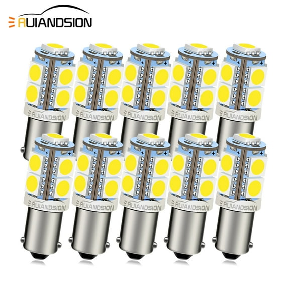 Ruiandsion BA9S Led Bulb 6V White BA9 1895 1891 53 57 64111,Car Interior Dome Map License Plate Glove Box Light etc, Pack of 10pcs
