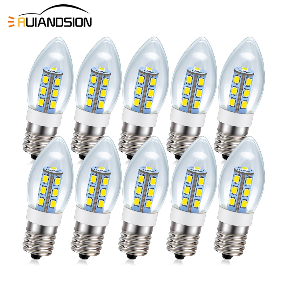 Ruiandsion C9 LED Bulb (Pack of 10) LED Green Replacement Christmas ...