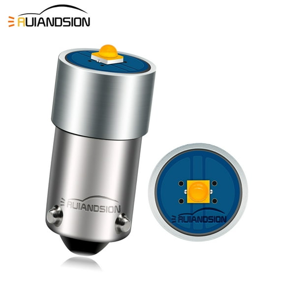 Ruiandsion DC 9-30V 300LM H21W BAY9S LED Bulb CANBUS Error Free Super Bright 53 57 1895 64111 LED Light Bulb for Car Interior Dome Map Door Courtesy License Plate Lights.Amber