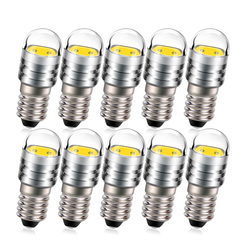 Ruiandsion E10 Base LED Upgrade Bulb 2W 6V Warm White Replacement for ...
