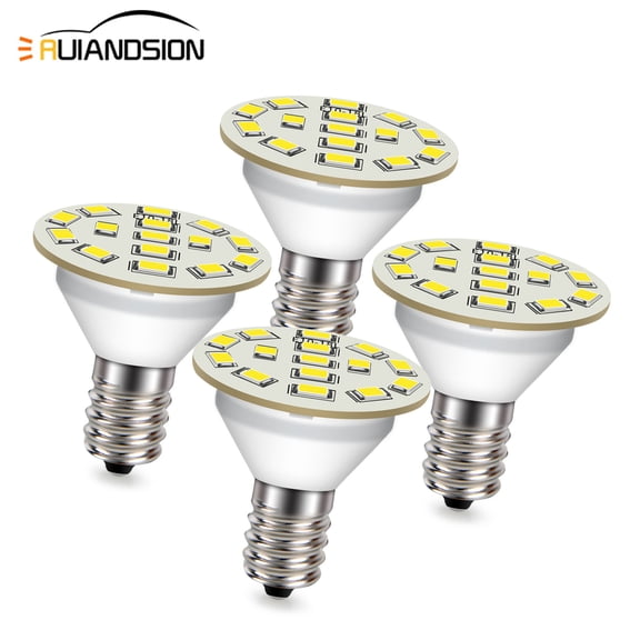 Ruiandsion E10 Base PAR Bulb,600 LM 6000K Cool White Light 110 Volts for Residential and Holiday Displays,(Pack of 4)