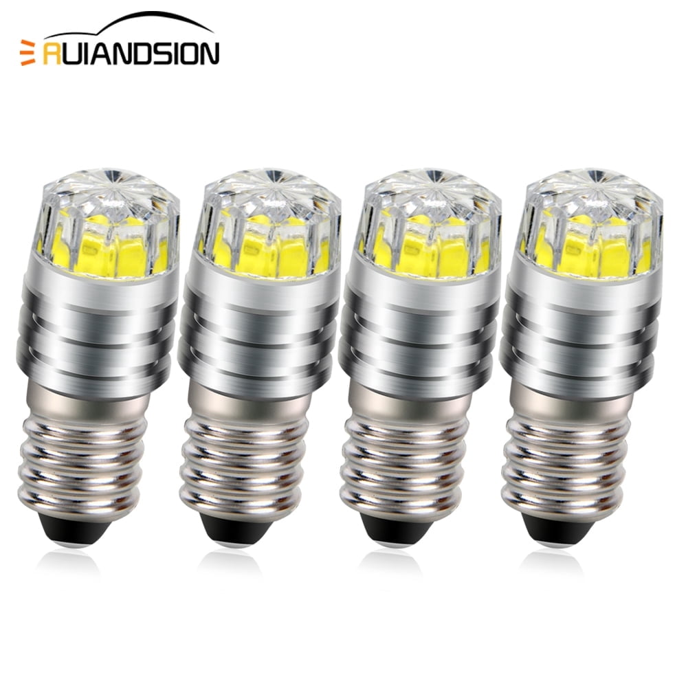 Ruiandsion E10 DC 6V LED Bulb,150 LM 0.48W 6000K Cool White ...