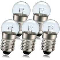 Ruiandsion E10 Miniature Halogen Bulb,5-Pack,1.5V 0.3W 100LM Warm White 3000K Replacement for Flashlights, Indicator Lights, Microscope Light