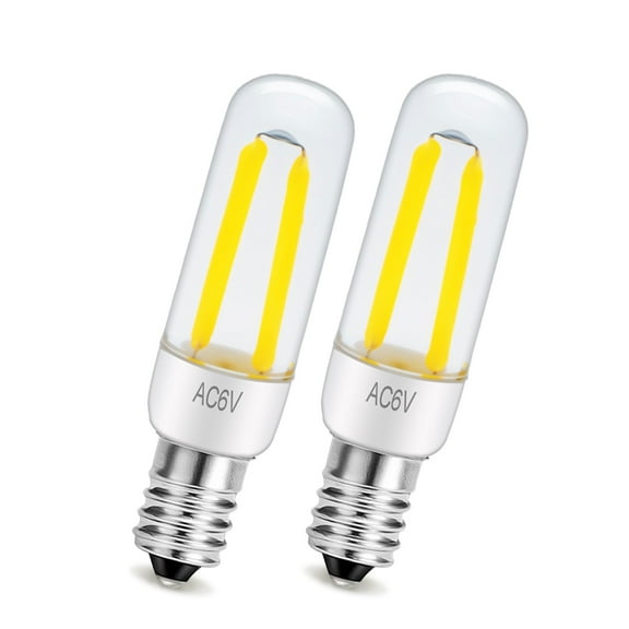 Ruiandsion E10 LED Bulb,2-Pack,6V 200LM Bright White 6000K for Flashlights Work Lights Model Train Miniature Scene Lighting