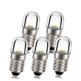 thumbnail image 1 of Ruiandsion E10 4.5V Mini LED light Bulb, 50 LM Warm White 3000K Waterproof for Model Railroad, DIY Decor,Replacement Bulb,5-Pack, 1 of 8