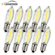 Ruiandsion E10 LED Bulb AC 110-130V household light Living room interior lighting,WhitePack of 10