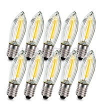 Ruiandsion E10 220V Warm White LED Candle Bulb, 100LM Vintage Replacement for Festival Decor Lighting,10-Pack