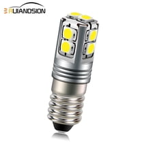 Ruiandsion E10 LED Bulb, Pack of 1, 6-40V Non-Polar 3W 600LM 6000K White Light for Flashlights Bike Lights Camping Emergency Replacement