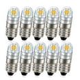 thumbnail image 1 of Ruiandsion E10 Warm White LED Bulb with 3030 Chip Non-Polarity 24V 200LM for Flashlights Camping and Outdoor Lighting,(Pack of 10), 1 of 7