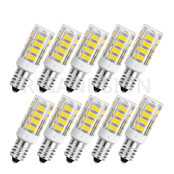 Ruiandsion E11 LED Bulb Home Lamp 110-130V 4W 350 Lumen Corn Bulb Table Lamps Chandelier Light White 10pcs