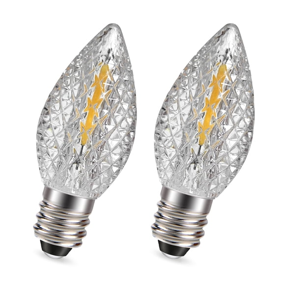 Ruiandsion E12 Candle LED Bulb, 80LM Warm White 110V for Party Mood Light,Replacement,2-Pack