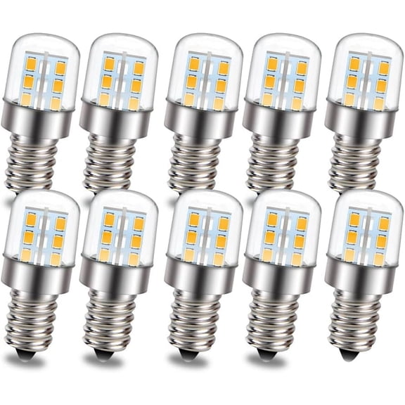 Ruiandsion E12 Small Screw Base 12-80V Low Voltage LED Light Bulbs 2W LED Bulbs Warm White 10PCS