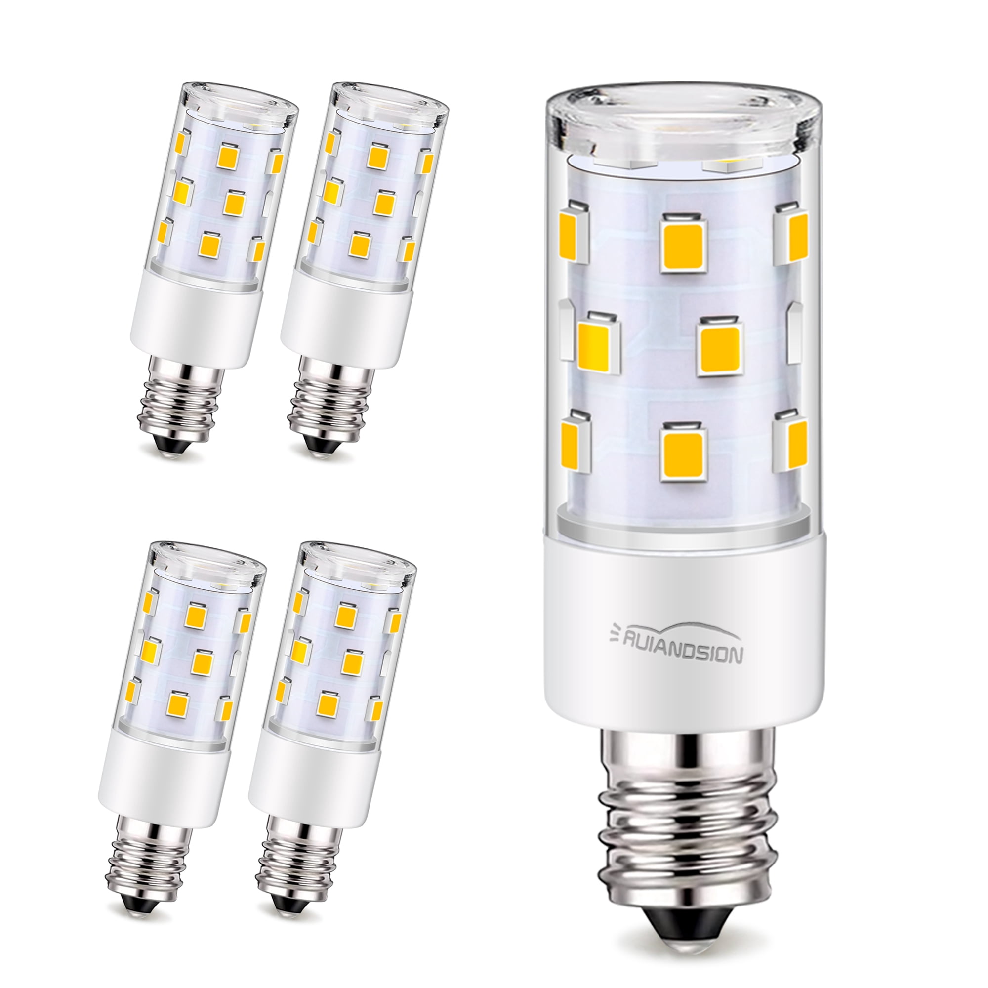 Ruiandsion 4 Lampadine LED E10 2835 20SMD 12V 1W: Ricambio Per Torce E Fari, Luce Bianca Calda 4000K