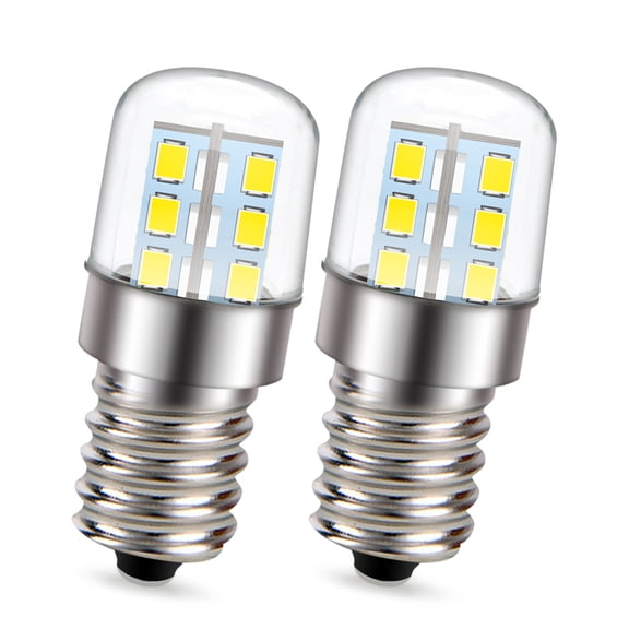 Ruiandsion E14 LED Bulb 2W 85-265V refrigerator lights Ceiling Fan Pendant Decorative Light White 2pcs
