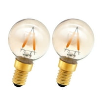 Ruiandsion E14 LED Light Bulb AC/DC 12-24V G40 LED Replacement Light Bulbs for Chandelier Wall Lamp Home Lighting 2200K Warm White 2pcs
