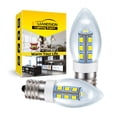 thumbnail image 1 of Ruiandsion E17 Candle LED Bulb, 2W 400LM 6000K Daylight White, 110-130V , for Chandelier, 2-Pack, 1 of 10