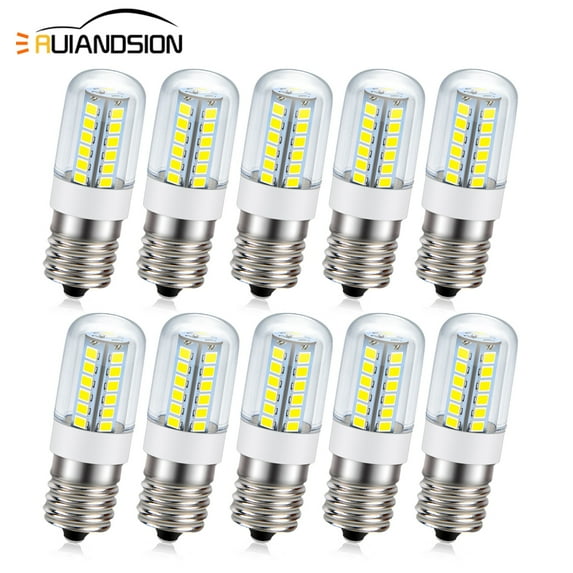 Ruiandsion E17 Led Corn Light Bulb White 6000K,2W LED Candelier Light Bulbs 500lm,Energy saving Candle,LED Chandelier Bulbs,Non-Dimmable 110-130V 10 Pcs